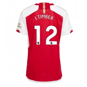 Arsenal Jurrien Timber #12 Hjemmebanetrøje Dame 2023-24 Kort ærmer